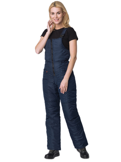 Полукомбинезон зимний женский "Сакрин" (т.синий)