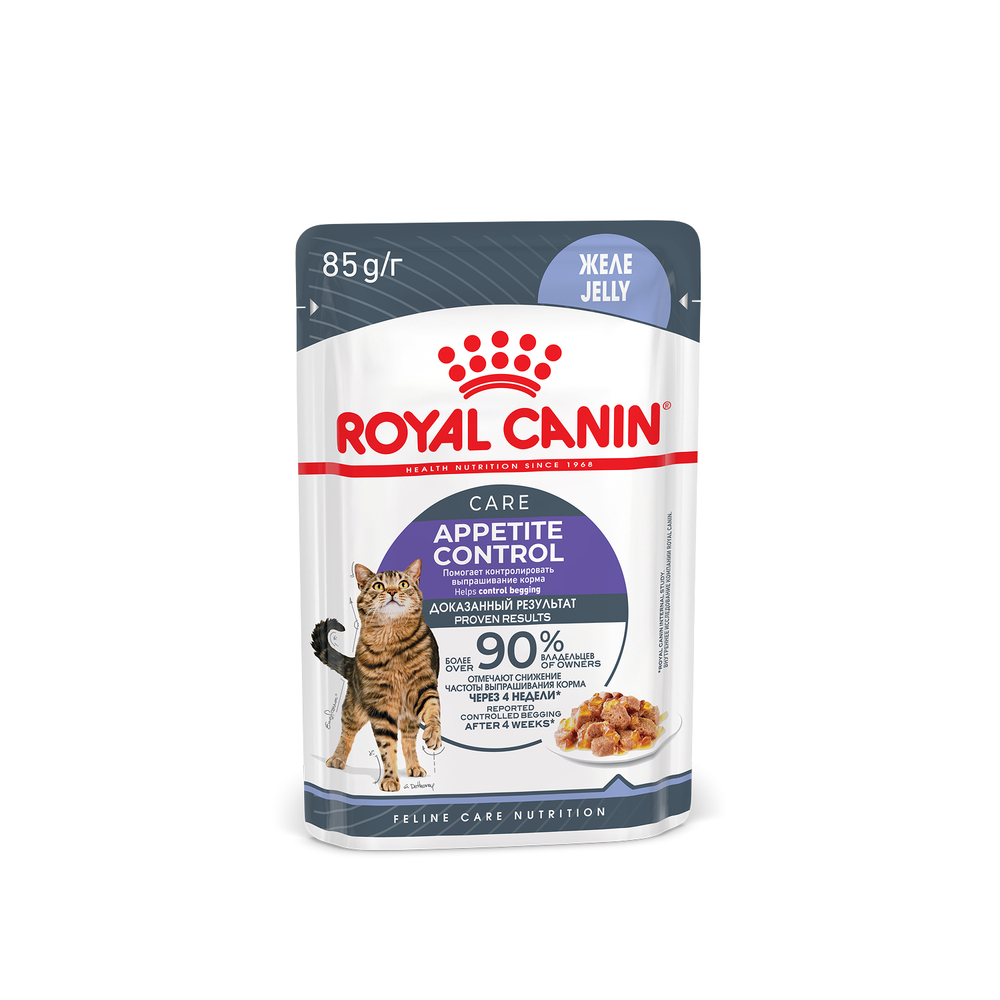 Royal Canin Appetite Control Care Аппетайт Контроль Кэа Корм влажный для взрослых кошек желе 85г