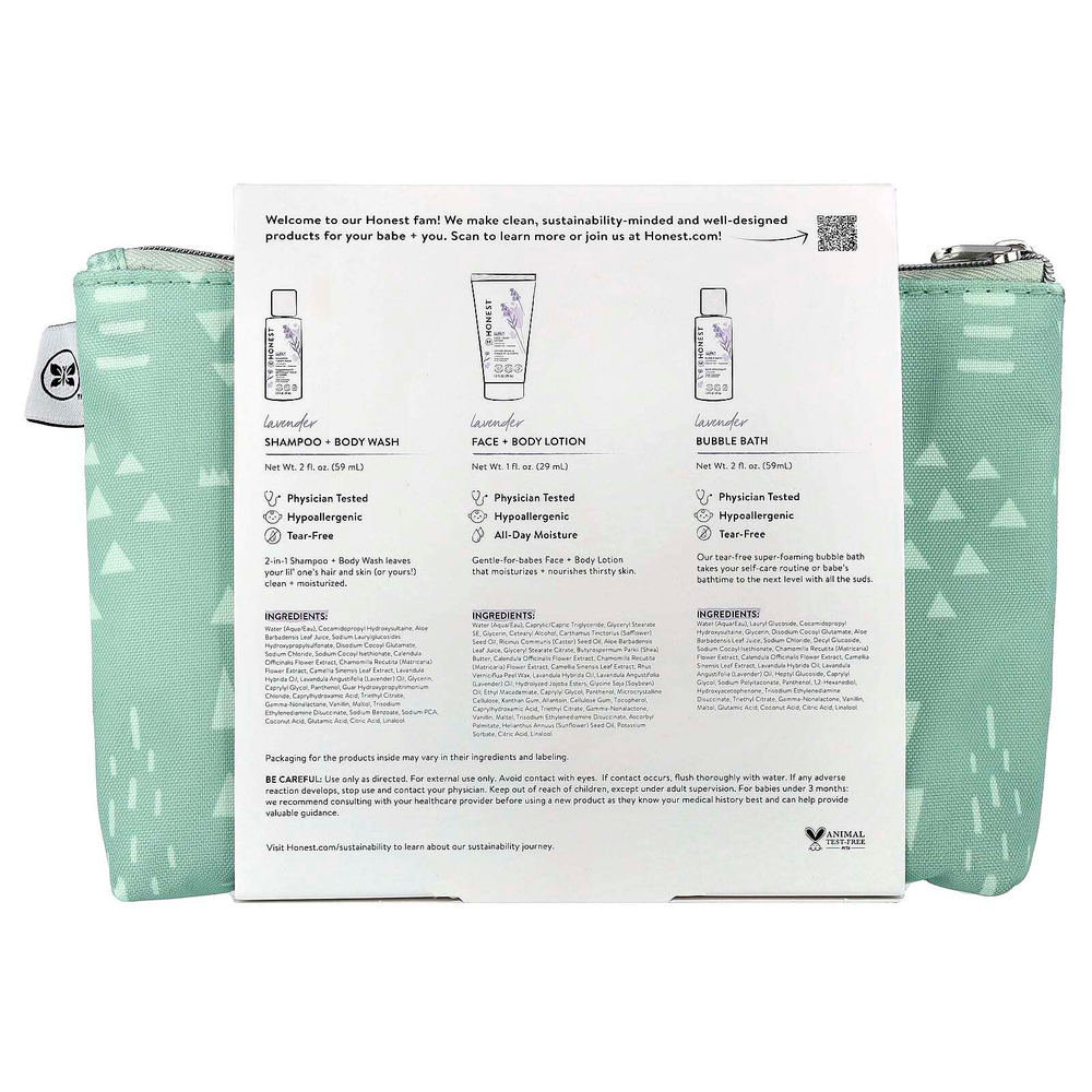 The Honest Company, Babe's Multi Must-Haves, лаванда, набор из 4 предметов