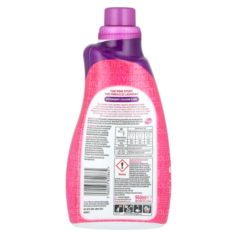 The Pink Stuff, The Miracle, средство для стирки окрашенных волос, 960 мл (32,5 жидк. унции)