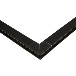 UBX-MS22-35 BLACK Коннектор для накладных магнитных шинопроводов. 35мм. Угловой. Вертикальный. Черный. ТМ Uniel