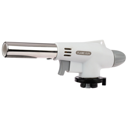 Горелка газовая на баллончик с пьезоподжигом (универсальная) белая T181160