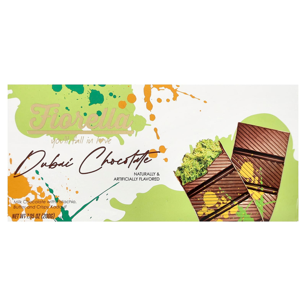 Fiorella, дубайский шоколад, 200 г (7,05 унции)