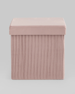 Пуф складной с ящиком Store Square пыльно-розовый