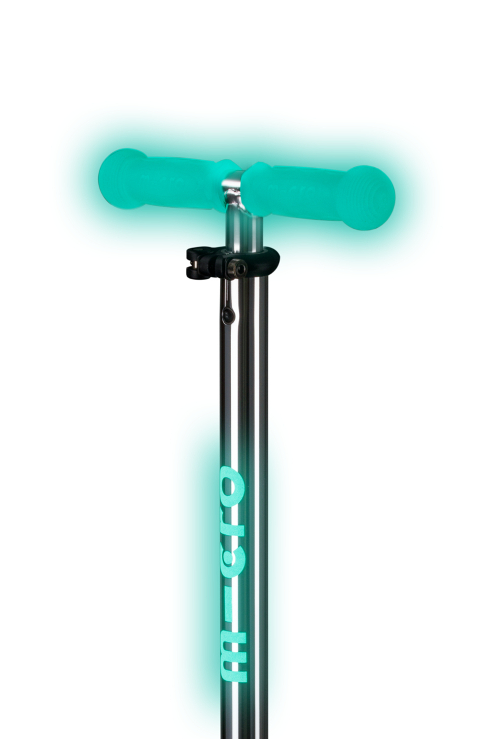 Самокат Maxi Micro Deluxe Glow Plus (светящийся) LED зеленый мармелад