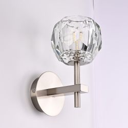 Бра Boule De Cristal Single Sconce Никель By Imperiumloft