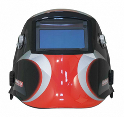 Маска сварщика "Хамелеон"  SUN7 черно-красная/Aurora