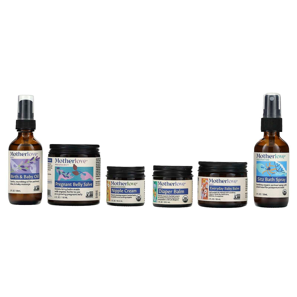 Motherlove, для детей, уход за телом, в подарочной упаковке, набор из 6 предметов