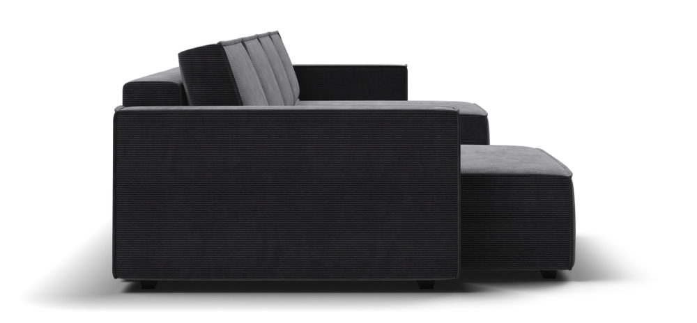 П-образный диван BOSS SOFT MODOOL Вельвет CORD графит