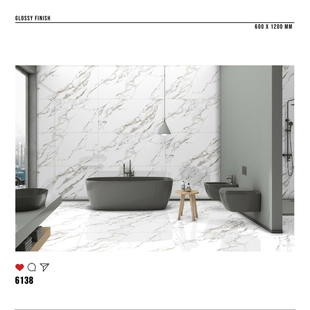 Керамогранит glossy №2 60х120, 6138