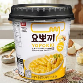 Токпокки (рисовые клецки) Yopokki со сливочно-луковым соусом, 120 гр