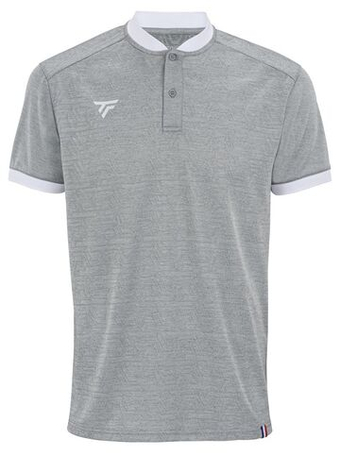 Футболка для мальчика теннисная Tecnifibre Team Mesh Polo - silver