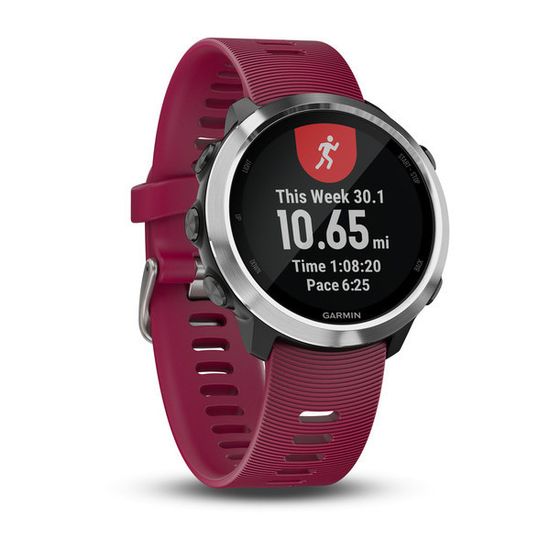 Спортивные смарт часы Garmin Forerunner 645 Music с вишневым ремешком 010-01863-31