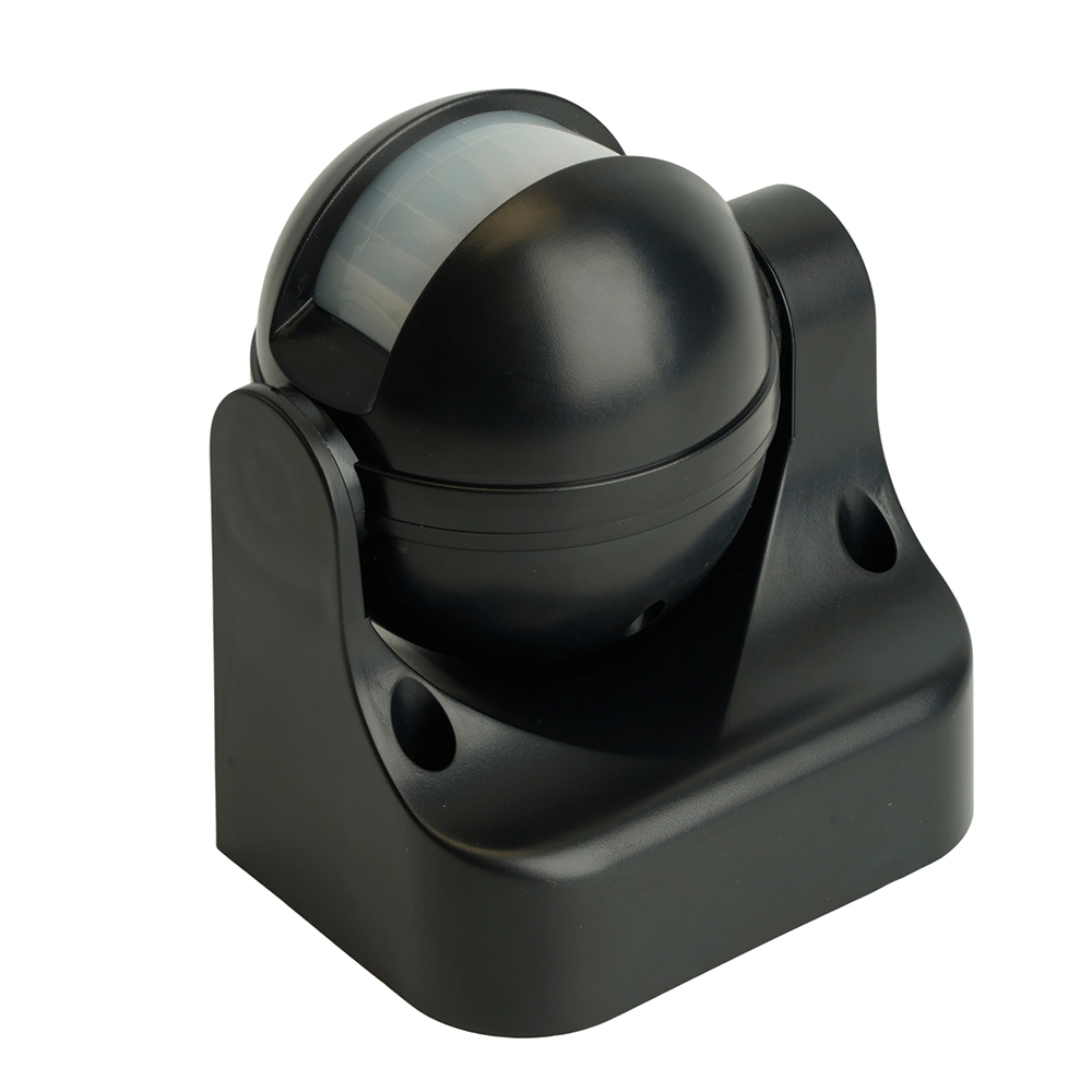 Датчик движения 1200W 12m 180° черный, SEN11