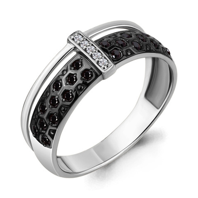 963565АЧ Кольцо из Золота с бриллиантами из коллекции "Монохром"