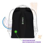 Рюкзак Berlingo Modern "Never mind" 38*30*18см, 3 отделения, 2 кармана, эргономичная спинка