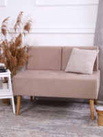 Диван "Twist" антивандальный велюр Beige. Для кухни, прихожей, салона красоты, офиса. 100х67х80 см