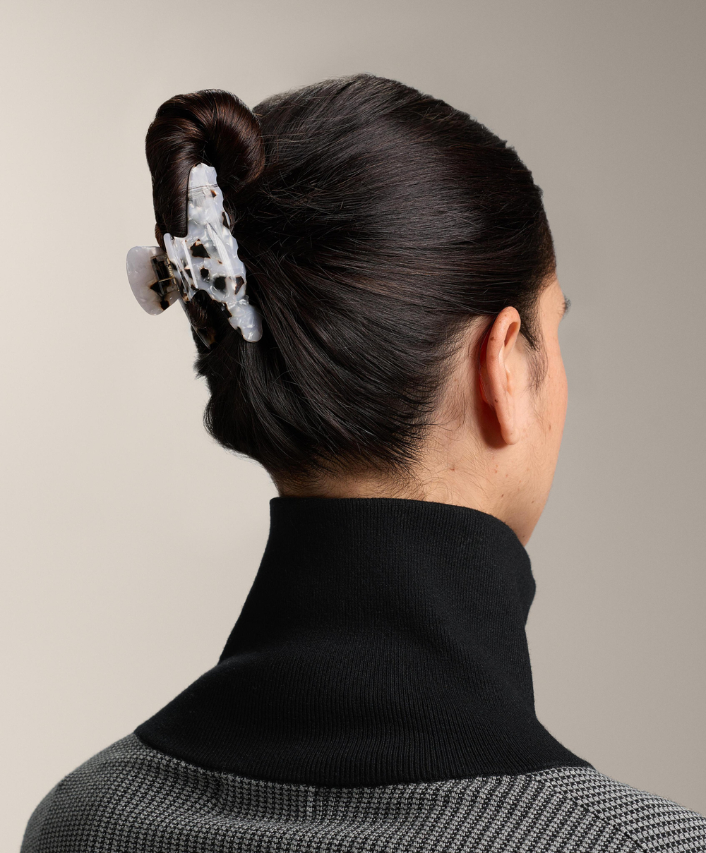 OYSHO Большая заколка для волос, линялый зеленый