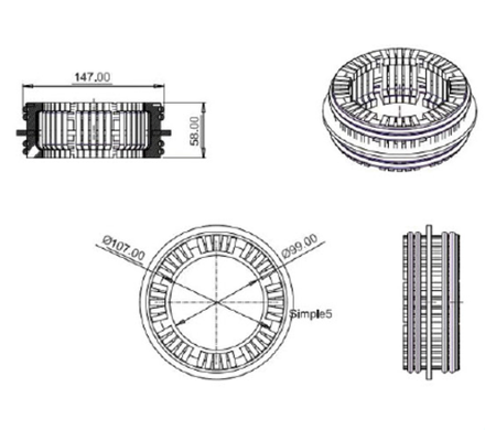 Контакт ламельный YF-5-2500A-3150А, 64 sheet