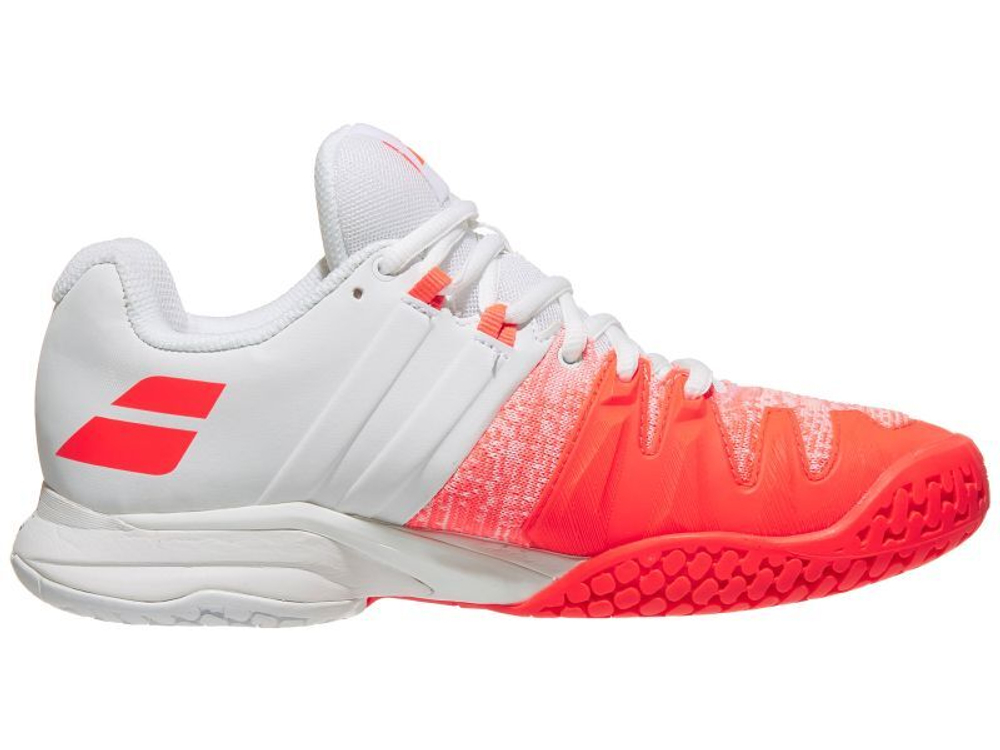 Женские Кроссовки теннисные Babolat Propulse Blast All Court Women - white/fluo strike