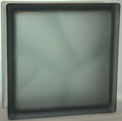 Стеклоблок волна графит полуматовый  окраска в массе Vitrablok  19x19x8