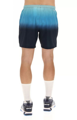 Мужские шорты теннисные Lotto Top IV Short7 2 - blue atoll/navy blue