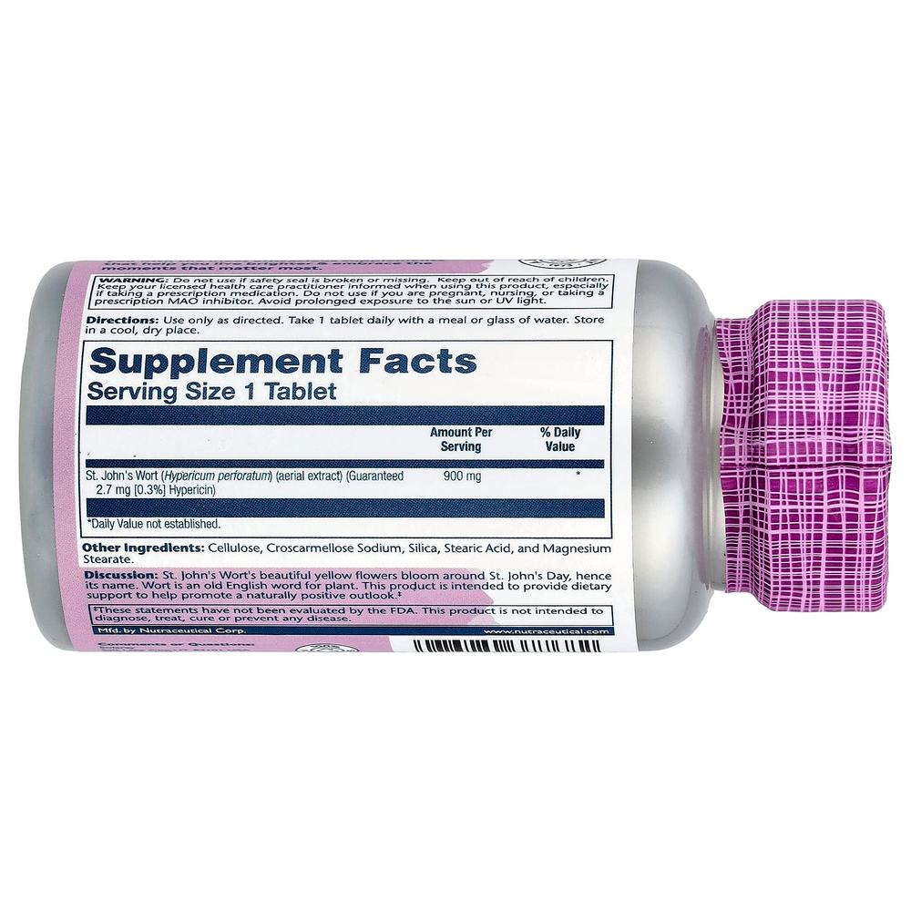 Solaray, Vital Extracts, зверобой, 900 мг, 60 таблеток