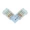 Соединитель угловой 10мм для ленты CCT SMD ленты шириной 8 мм Feron LD172 52003