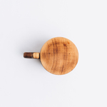 Деревянная кружка из цельного куска древесины кедра для напитков. Неклееная. 500 мл.C55