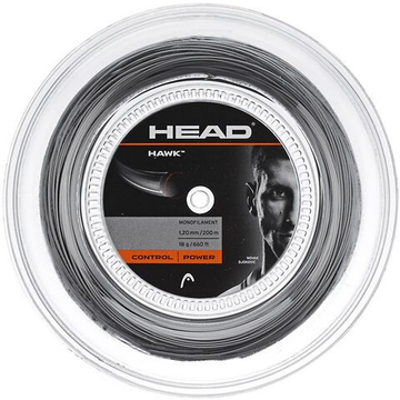 Струны теннисные Head HAWK (200 m) - grey