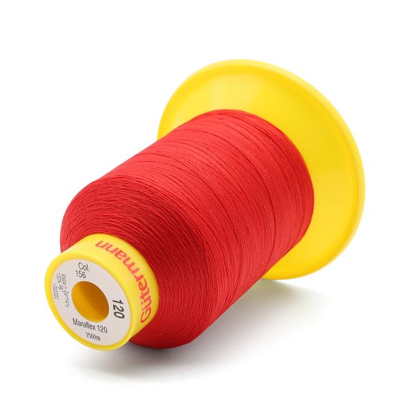 Нитка эластичная Gutermann Maraflex 120 (1500 метров), 1 кат. | 156 красный