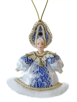 Кукла елочная игрушка Снегурочка