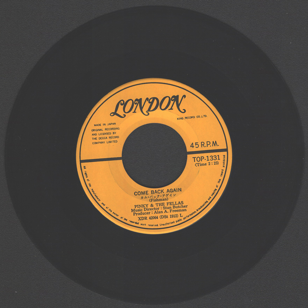 Pinky & The Fellas / Manchester & Liverpool (7" Vinyl Single)
