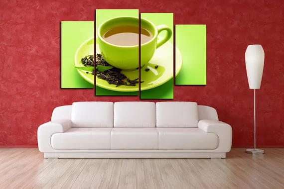 Модульная картина "Мятное настроение"