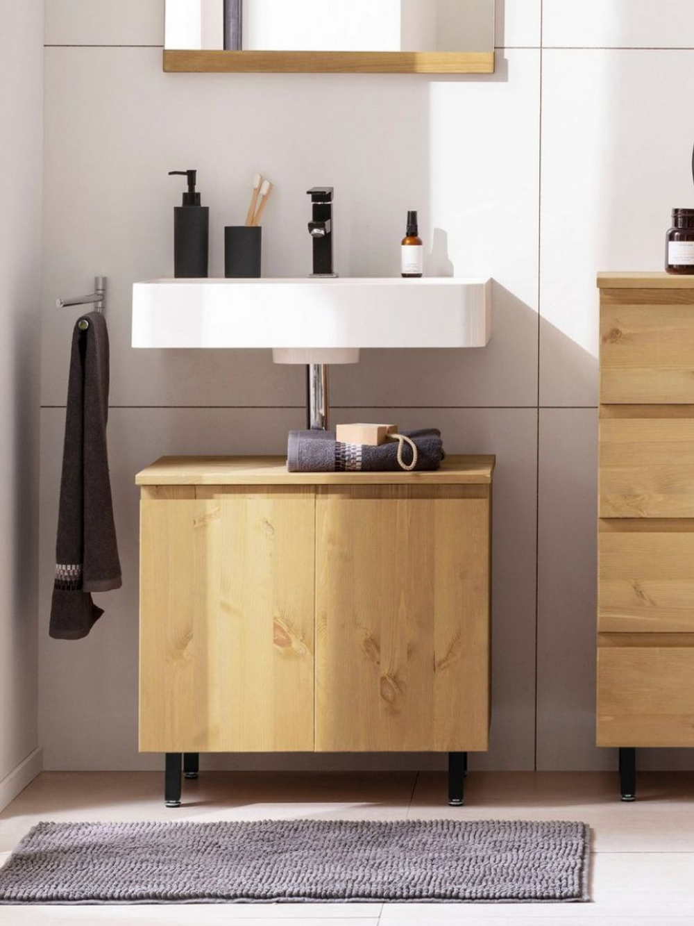 Тумба под раковину FJONN, из массива сосны