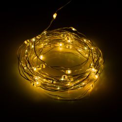 Светодиодная новогодняя гирлянда ЭРА ЕGNIG - PU нить с управлением через мобильное приложение 5м RGB 50LED | Гирлянды