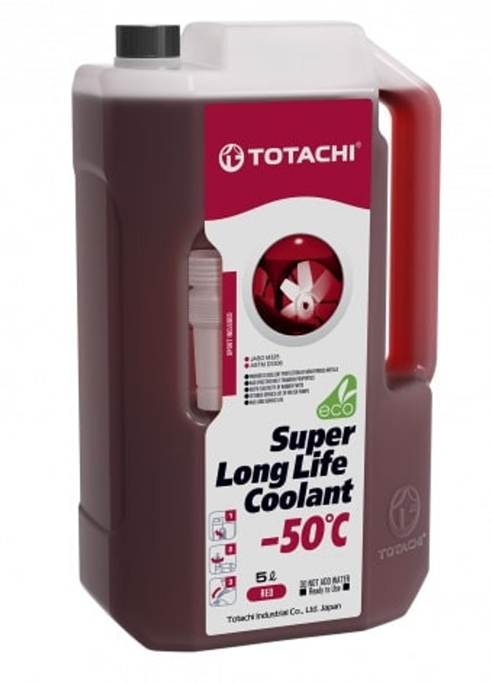 Антифриз Totachi Super Long Life Coolant Red -50°C, красный, 5 л