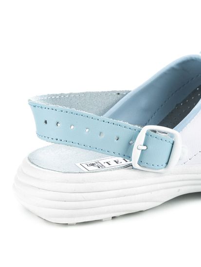 Сабо жен. 54-04А (белый/голубой)