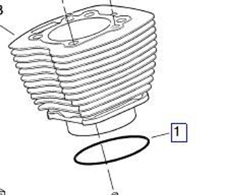 10998 Кольцо уплотнительное для блоков цилиндра двс Harley-Davidson