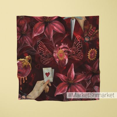 Платок с принтом 