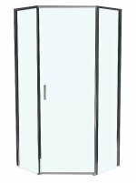 Душевой уголок BelBagno UNO-195-P-1-80-C-Cr 80х80 стекло прозрачное/профиль хром