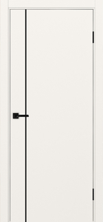 Межкомнатная дверь Optima Porte НЕАПОЛЬ 204 Молдинг SB (чёрный), Чёрная кромка
