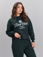 Костюм с брюками КБфл-90М/варенка-изумруд-п
