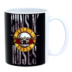 Кружка Guns N' Roses надпись на лого с 2-х сторон (413)