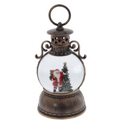 GAEM Изделие декоративное "Фонарь" (подсвет, муз, вьюга, 3хААА н/п +USB), D 10 см, L11 W11 H24 см