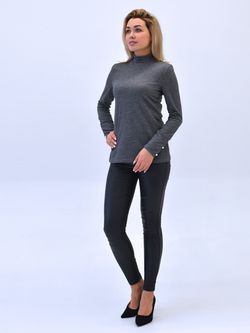 С-2672 Водолазка женская теплая / с пуговичками