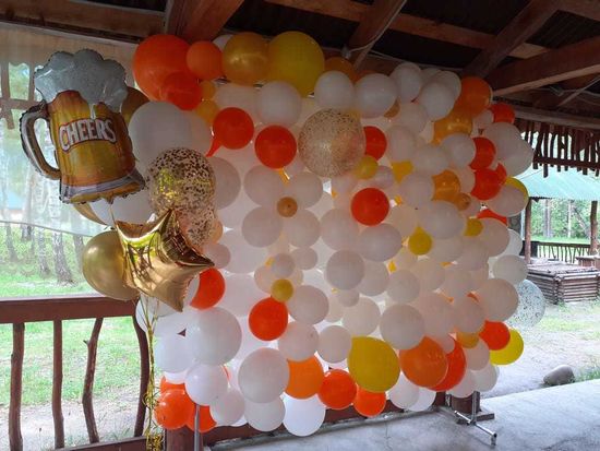 Панно из шаров "День пива!"