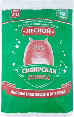 Сибирская кошка нап-ль Древесный 20кг.