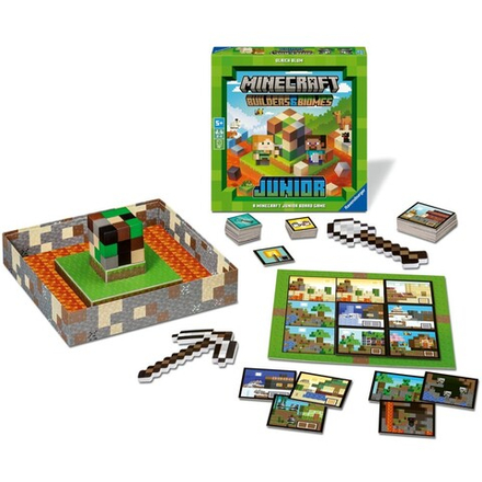 Ravensburger - Minecraft Junior Builders & Biomes Strategy Game 246885