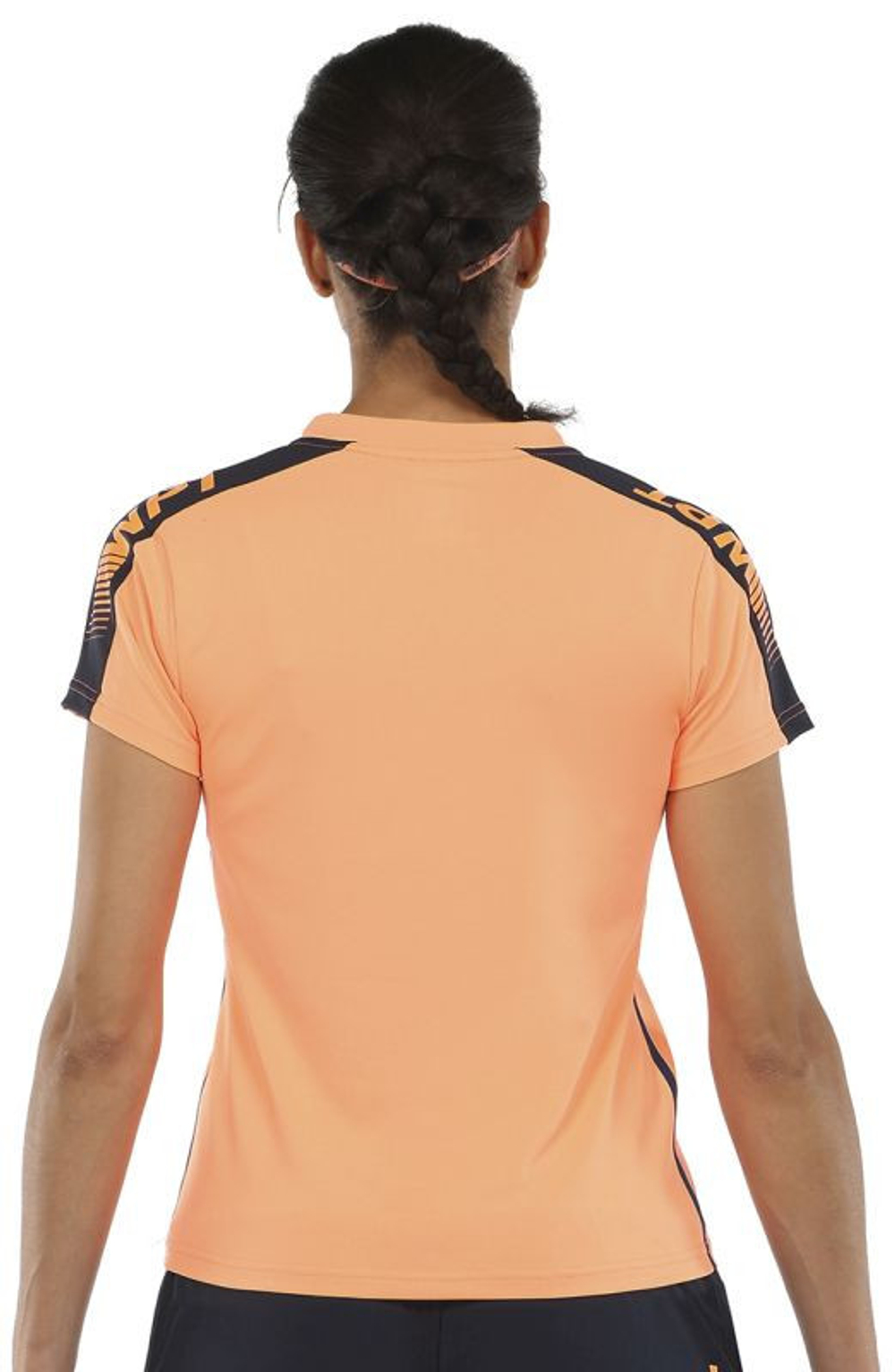 Женское поло Bullpadel Yacopi Polo Woman - naranja fluor